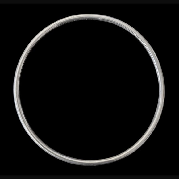 925 Sterling Silver 8" 3mm Bangle Bracelet Minimalist - Picture 1 of 6